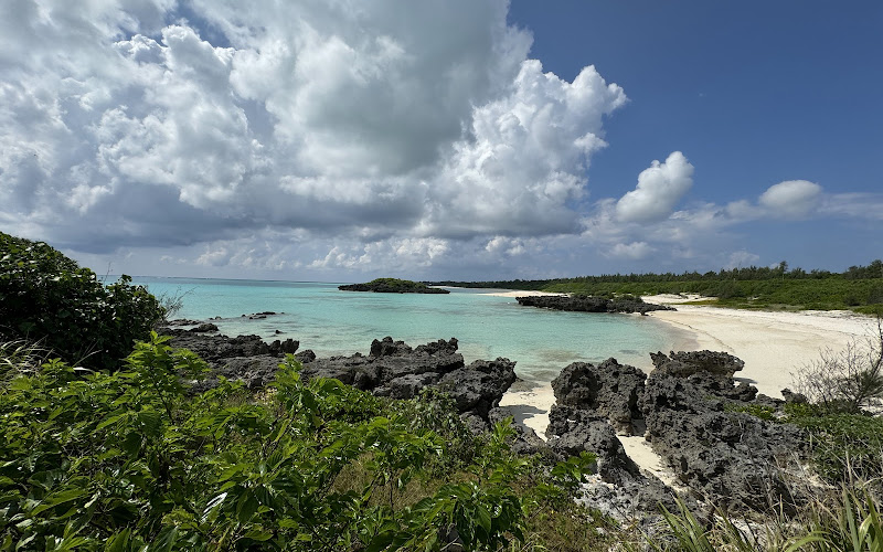 A depression visible in the pigeon lake.