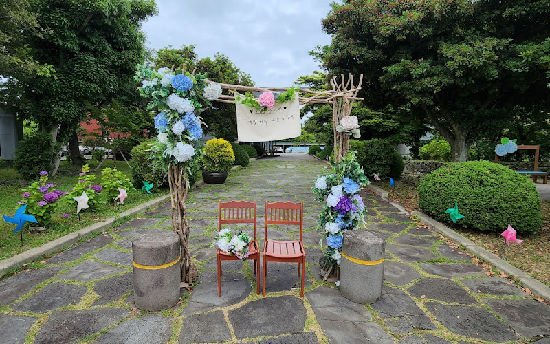 안덕면사무소 수국길