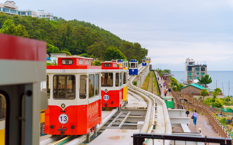 해운대 블루라인파크 청사포정거장