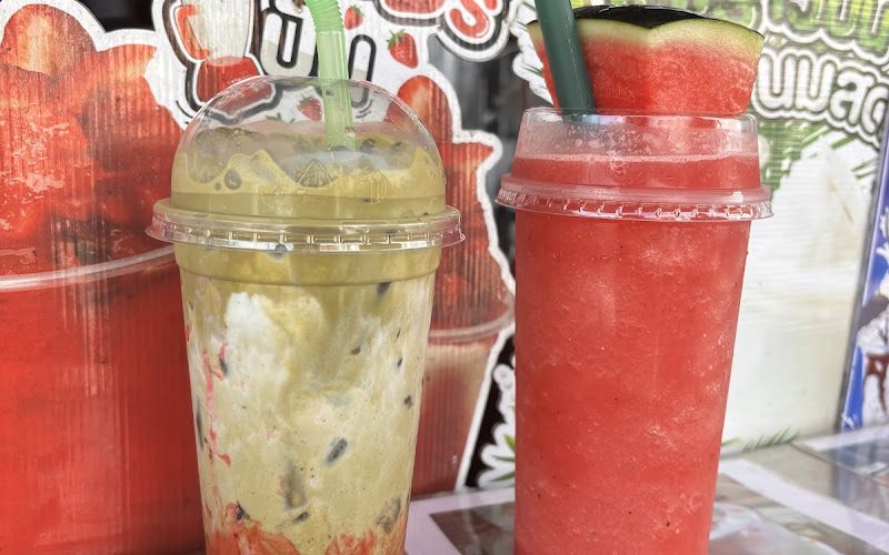 Smoothie, coffee and frappé