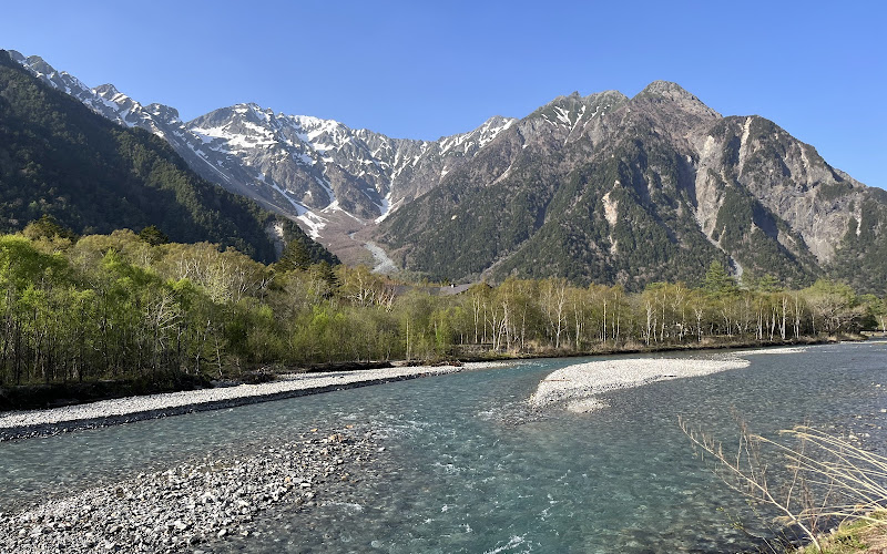 穂高連峰山並みガイド看板