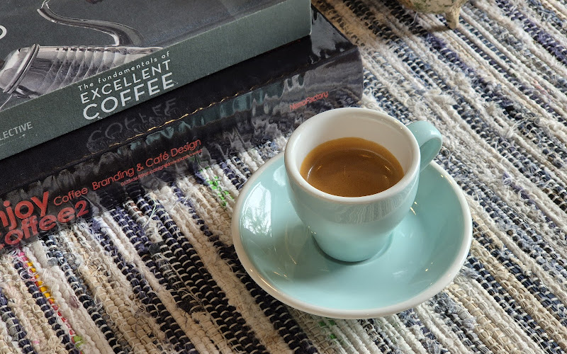 grinds coffee and roaster