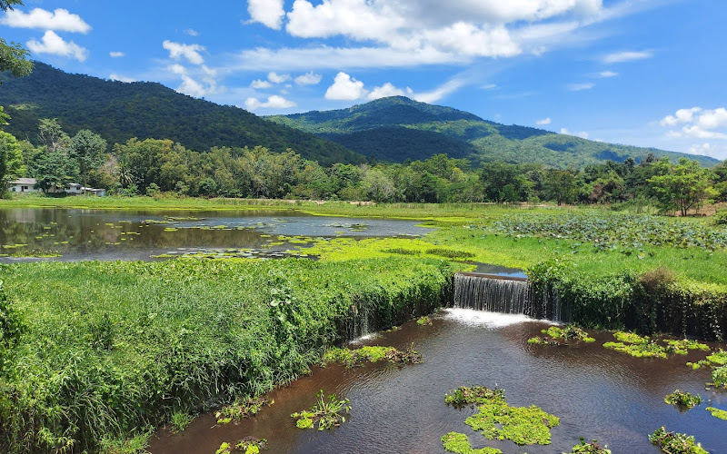 อ่างเก็บน้ำในพระราชดำริ บ้านห้วยผาก อ.สวนผึ้ง จ.ราชบุรี