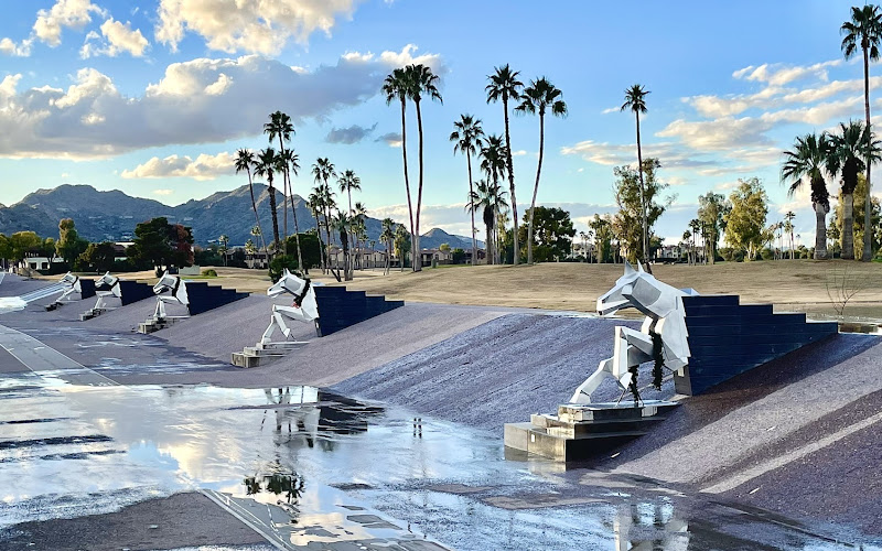 Indian Bend Wash Horse Sculptures
