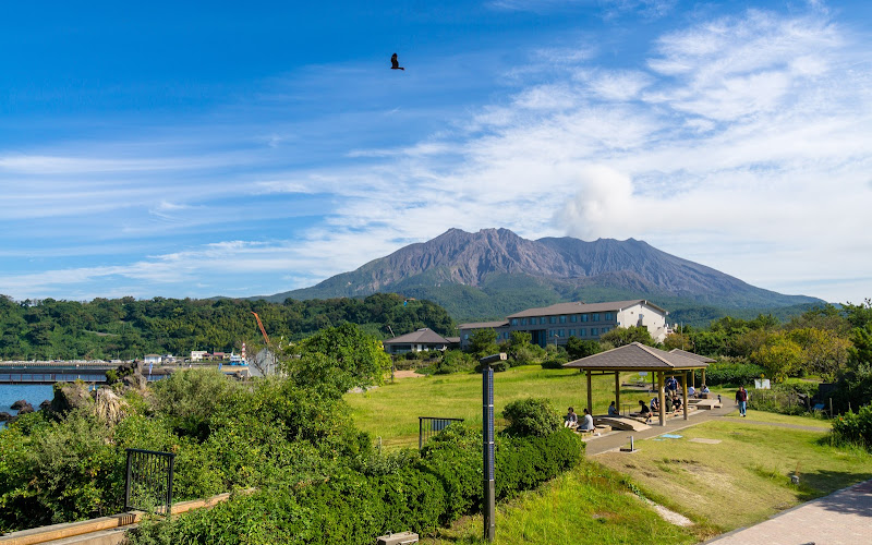 櫻島熔岩渚公園足湯