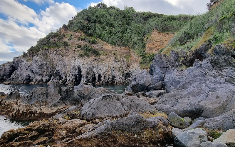Volcanic mystery shore, water fusion spot
