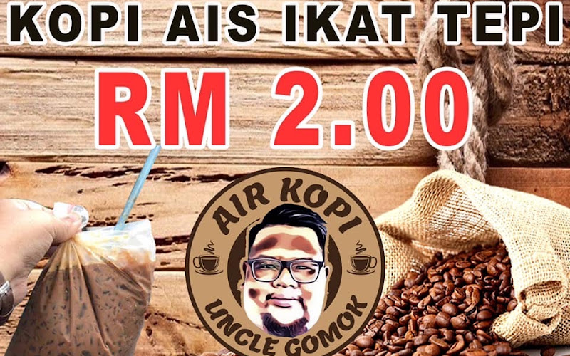 Uncle Gomok Kopi Ais Ikat Tepi