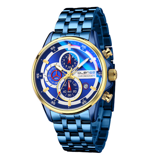 Title 2, Stainless Steel Quartz Six-hand Fashion Watch S...