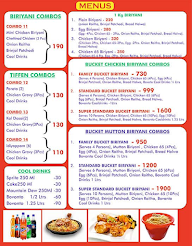 Biriyani Wala menu 1