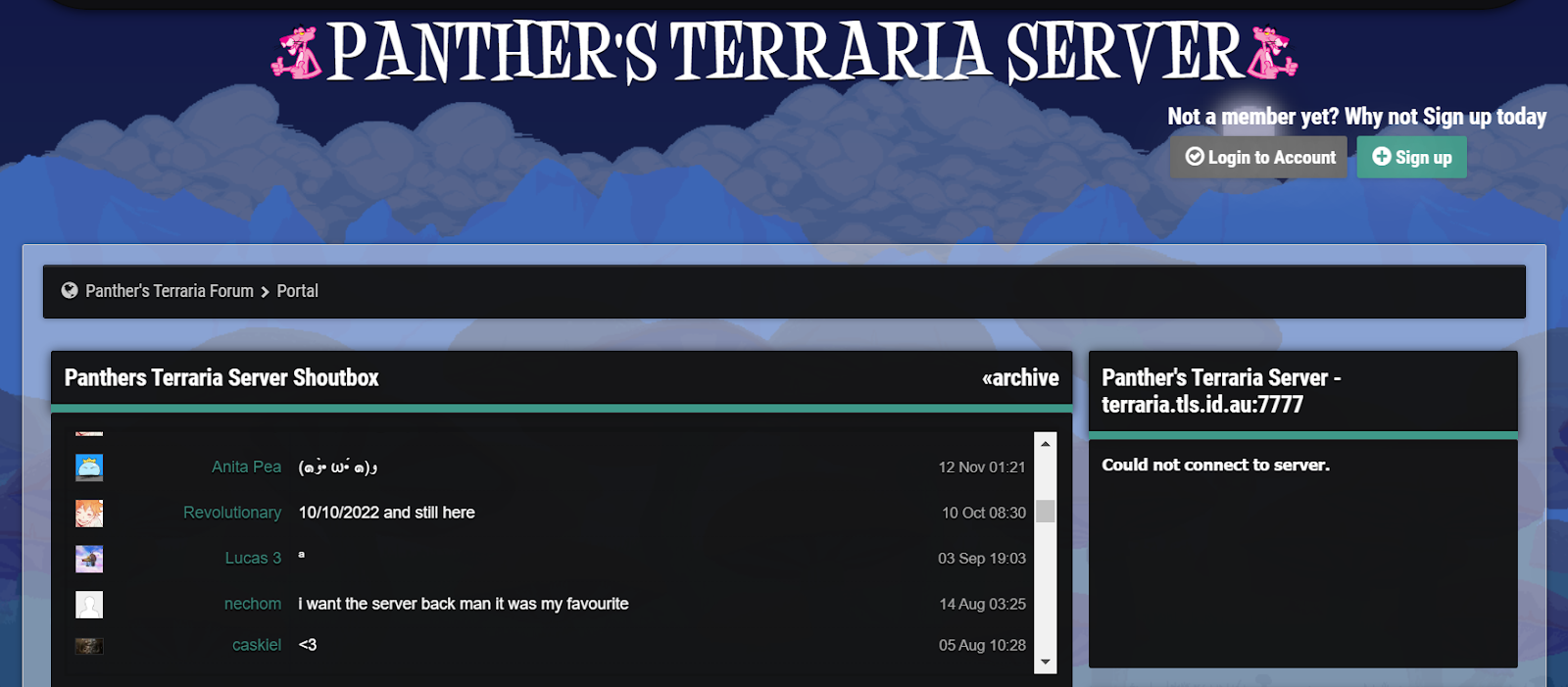 Best Alternatives to Panther's Terraria Server 2023