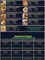 Mughal's Biryani menu 1