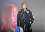 Desiree Ellis, coach of Banyana Banyana during the Banyana Banyana FIFA World Cup squad announcement at Sefako Makgatho Presidential Guest House in Pretoria on 25 June 2023.