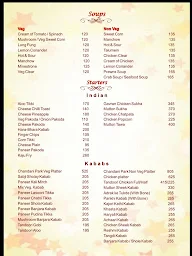 Chandani Park menu 2