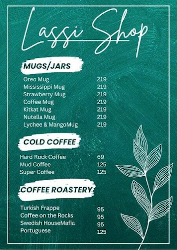 Lassi Shop menu 