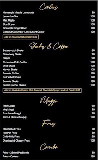 1 Degree Cafe menu 2