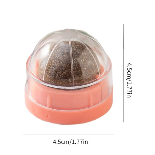 Natural Catnip Cat Rotatable Catnip Wall Ball Toys Licking Snacks Healthy Teeth Cleaning Catnip Toy Pet Supplies Random 