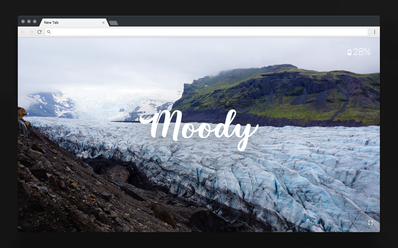 Moody new tab page Preview image 3