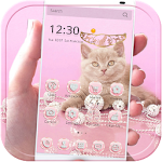 Cover Image of Télécharger Pink Cat Theme Rose Gold Jewel 1.1.1 APK