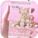 Pink Kitty Theme Rose Gold Kitty 1.1.3 APK تنزيل