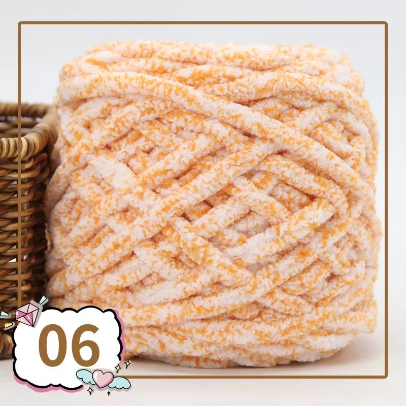 Colorful Ice Line pređa, mekana debela vuna, ručno pleteni DIY šal, grupa za heklanje, samostalno pletenje, za savršeni šal.