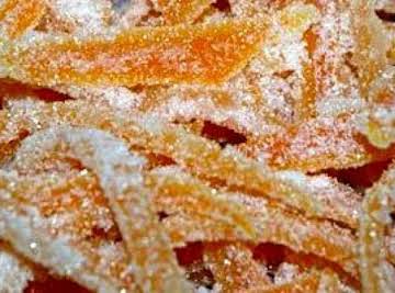 Candied Orange Peel and Orange Sugar