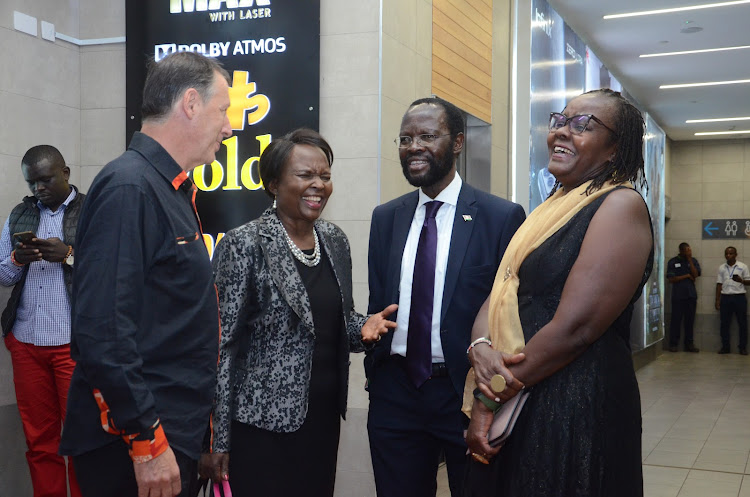 Kisumu governor Anyang' Nyong'o with Marc Bloch, Susan Mudhune and Nyagoy Nyong'o