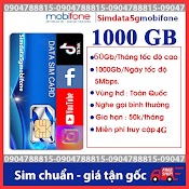 Sim 4G Không Giới Hạn Data Ag60 Dthn Ed60 Cf60 Umax50N - Y60 - S50 - Dip60 - Bl5Gt Mobifone Vd89