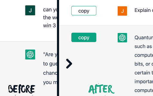 ChatGPT Copy Button Extension