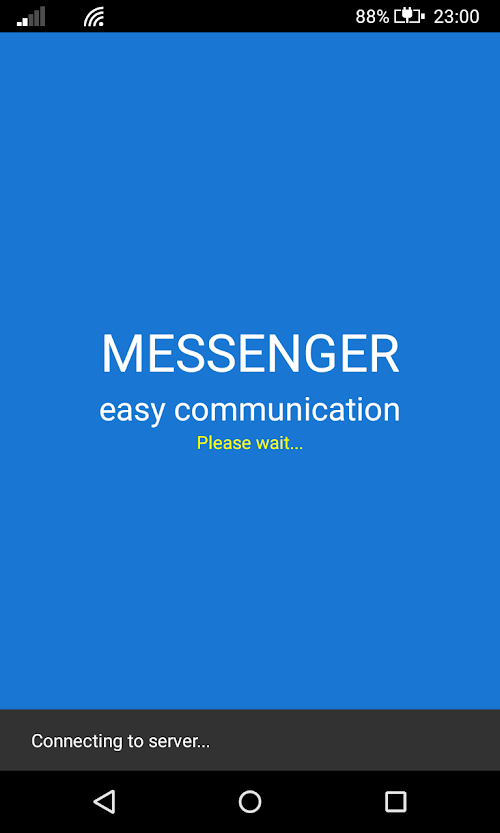 Android application My messenger demo screenshort