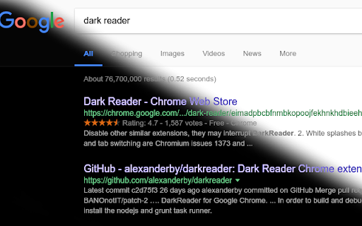 Dark Reader Dark