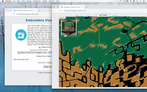 Embroidery Viewer and Converter