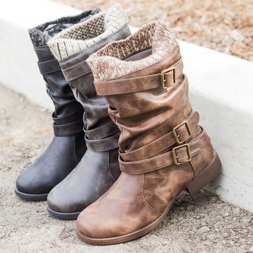 Title 2, Wool mouth tube Martin boots, offering warmth a...