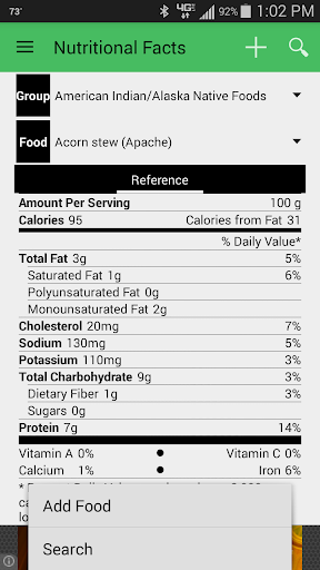 Nutritional Facts