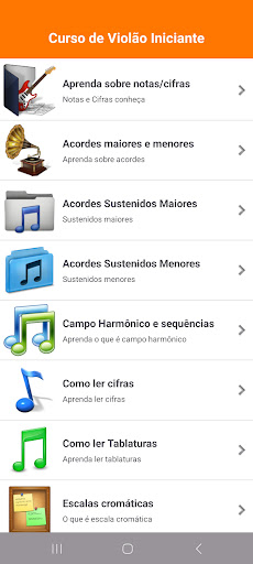 Screenshot Curso de violão iniciante