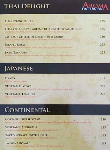 Lakshya Hotel menu 