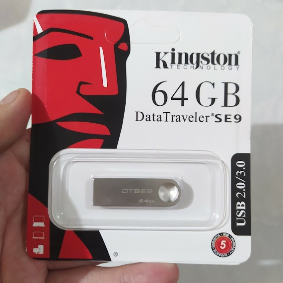 [Chính Hãng] Usb Kingston 64Gb Se9 - Vỏ Kim Loại - Usb 2.0, Chống Nước, Bảo Hành 5 Năm