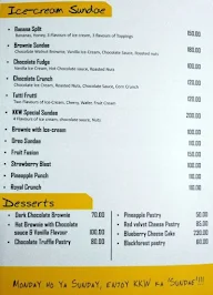 Kafe Kone Wala, Sanganer Road menu 1