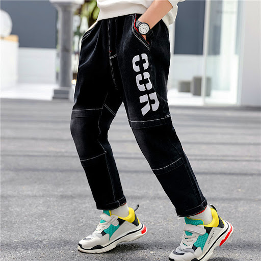 Title 4, Boys Jeans Autumn and Winter New One-piece Velv...