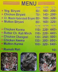 A-One Biryani Corner menu 1