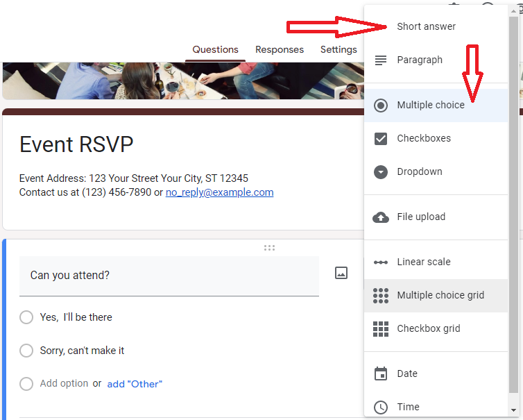 Organizing RSVPs Using Google Forms