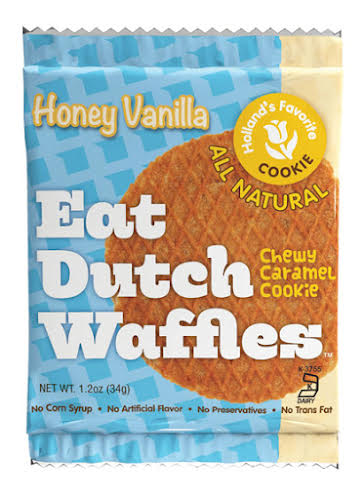 Eat Dutch Waffles Honey Vanilla Waffles, Box of 16