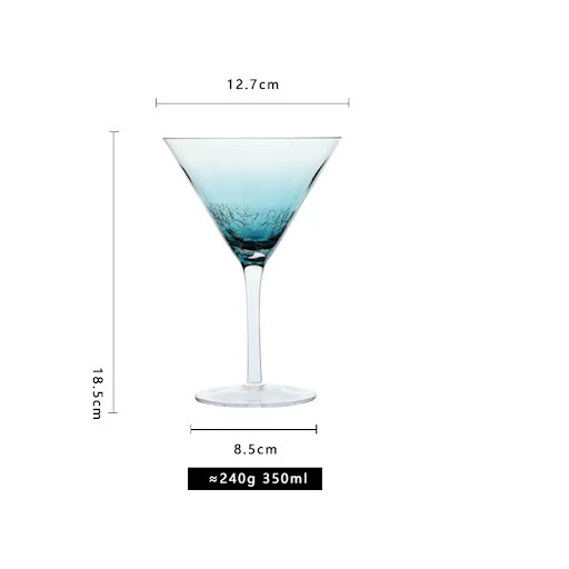 Title 4, Modern Art Crystal Glass Ice Crack Goblet for E...