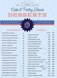 Cake And Pastry House menu 2