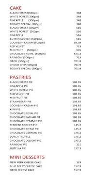 Cream 'N' Crust menu 1