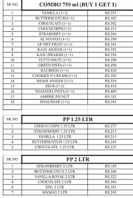 Amul Ice Cream Parlor menu 2