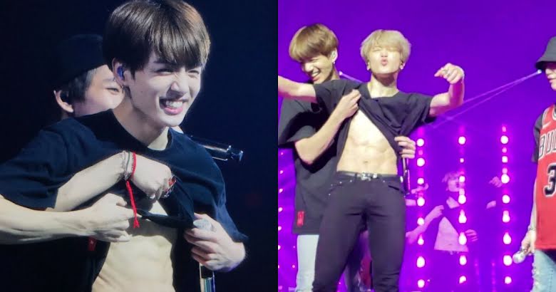 Bts Bless Armys By Showing Off Their Rock Hard Abs At Recent Concert