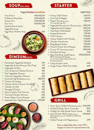 Solanas Chinese & Thai menu 1