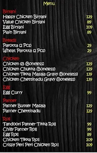 Happy Cloud Biriyani Bistro menu 1