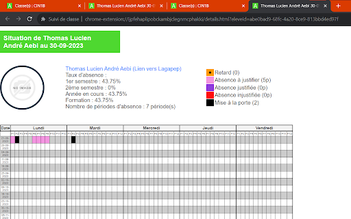 Absences et suivi de classe