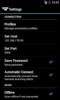 WiFi Barcode Scanner Screenshot